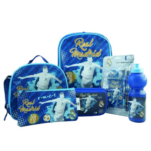 ست 12 در 1 کوله پشتی 40 سانتی Real Madrid مدل Rainbow Max - Backpack - Promotion Items 12 in 1 - Real Madrid _کیف مدرسه